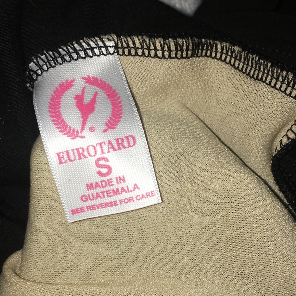 Long Sleeve Black Eurotard Leotard